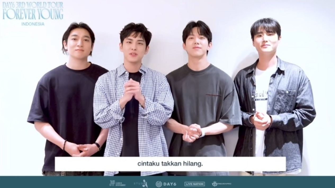 Konser di 3 Kota Indonesia Bulan Depan, DAY6 Beri Pantun untuk My Day
            - galeri foto