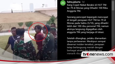 Copet Diamankan Saat HUT Ke-79 TNI, Ada Satu Barang Bukti Ponsel Hasil Curian