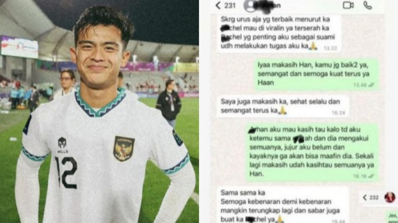 Viral Isi Pesan Diduga Pratama Arhan Ngaku Punya Bukti Azizah Salsha Selingkuh, Pemain Timnas Indonesia Itu Kini Malah Unggah Konten Bucin
            - galeri foto