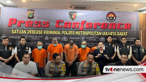 Polisi Bekuk Lima Pelaku Bersenpi, Rampas Motor Ojol di Kebon Jeruk