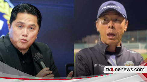 Respons Ketum PSSI Lihat Reaksi Shin Tae-yong Soal Masa Kelam Timnas Indonesia Kontra Bahrain, Erick Thohir: Shin Tae-yong Tidak Tahu. - TvOnenews | Arenanews-1