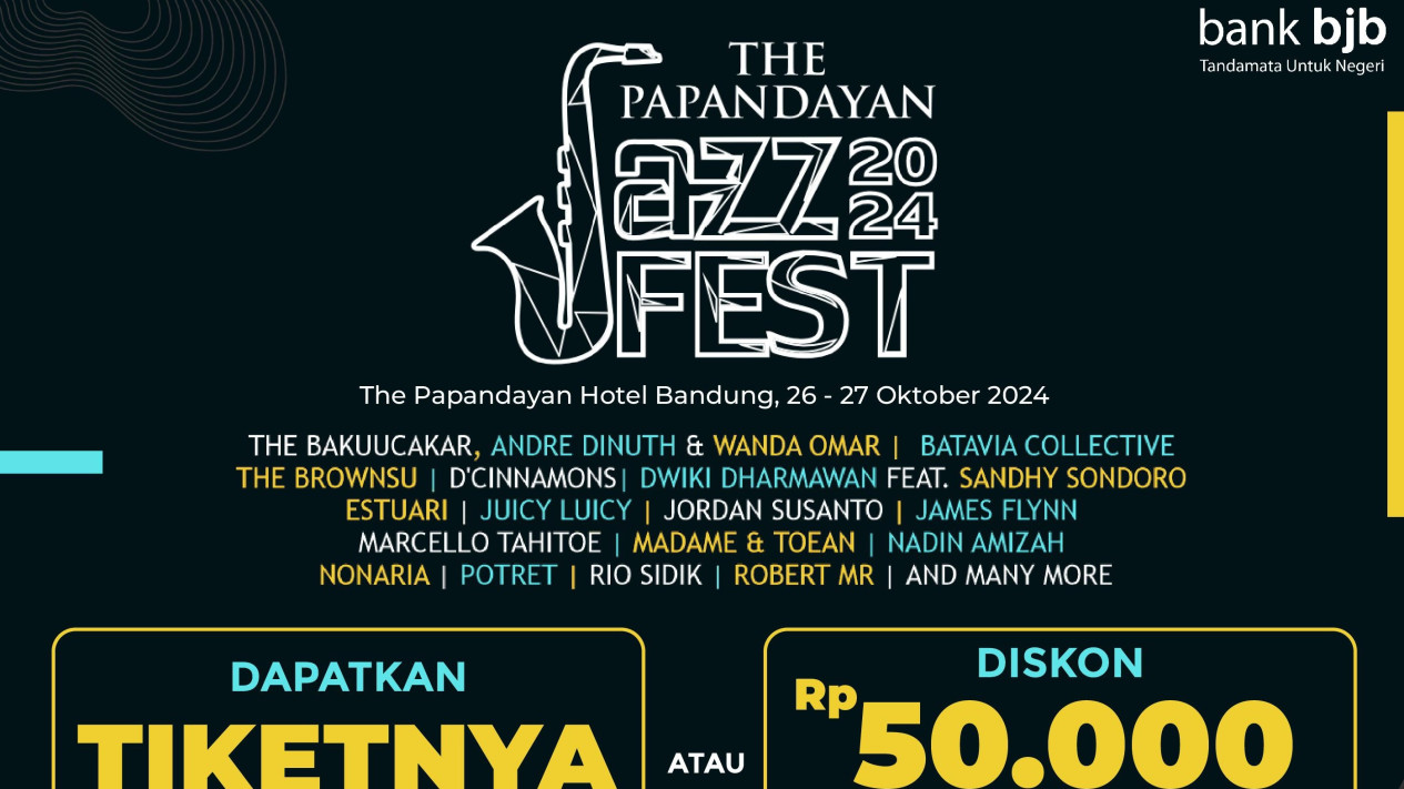 Dukung The Papandayan Jazz Fest 2024, bank bjb Siapkan Program Menabung dan Diskon untuk Dapatkan Tiketnya
            - galeri foto