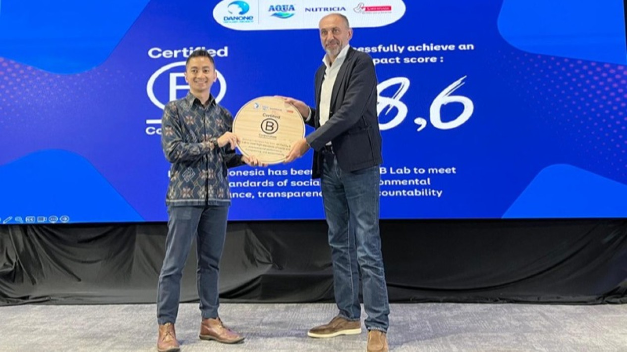 Bukti Danone Indonesia Komitmen Bangun Bisnis Berkelanjutan dengan Raih Sertifikasi B Corp
            - galeri foto