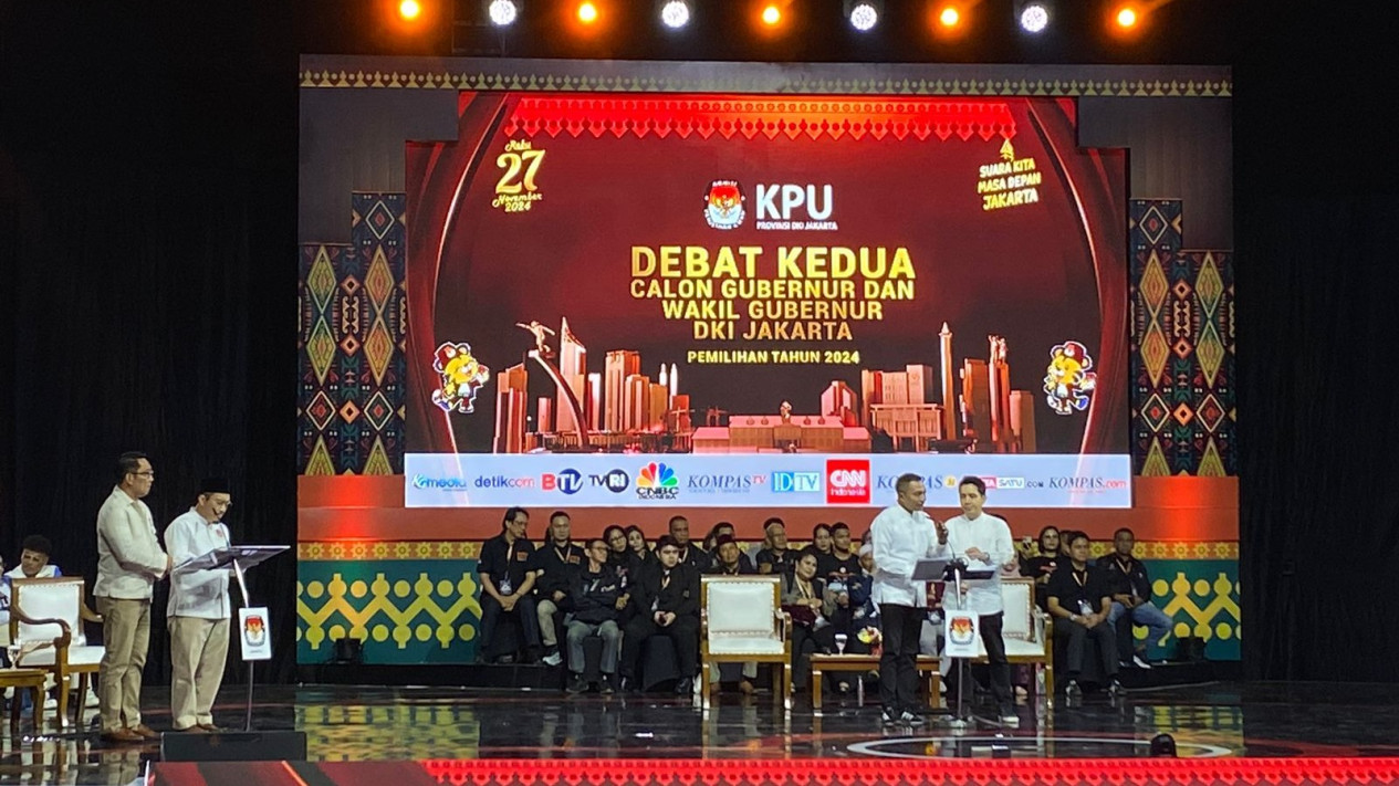 Momen Ridwan Kamil Skakmat Dharma Pongrekun di Debat Pilgub Jakarta 2024
            - galeri foto