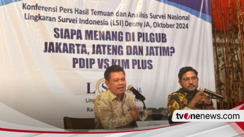 Survei LSI Denny JA: Ridwan Kamil-Suswono 37,4%, Pramono-Rano 37,1%, Dharma-Kun 4%,