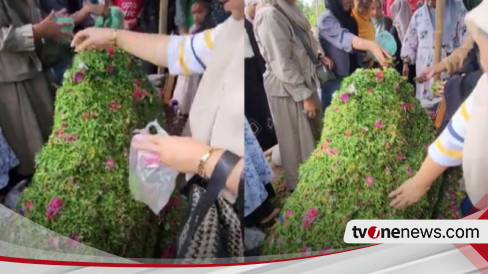 Viral Kuburan Wangi Nia Kurnia Sari Gadis Penjual Gorengan Jadi Tempat Ziarah, Makamnya Penuh Bunga dan Pandan