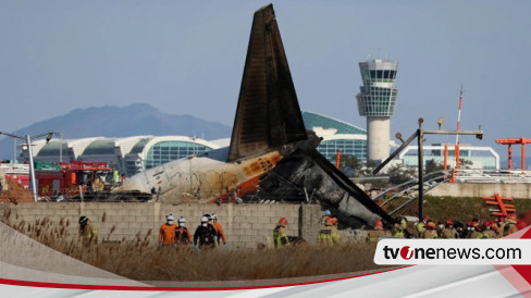 Detik-detik Pesawat Jeju Air Jatuh Tewaskan 120 Orang, Saksi Mata Sebut Sempat Lihat Kilatan Cahaya dan Suara Ledakan