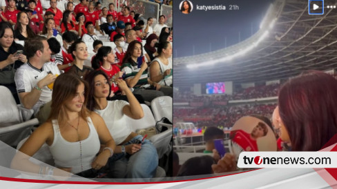 Indonesian Fans Spot Ole Romeny’s Lover at GBK Match vs Bahrain